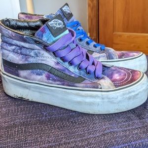Vans Platform High Top Space Pattern